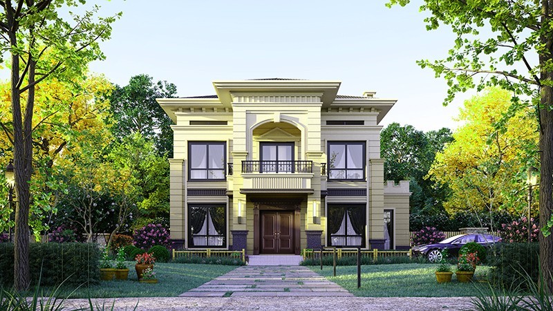 顺义中式合院住宅，开放庭院与邻里乡亲更亲近